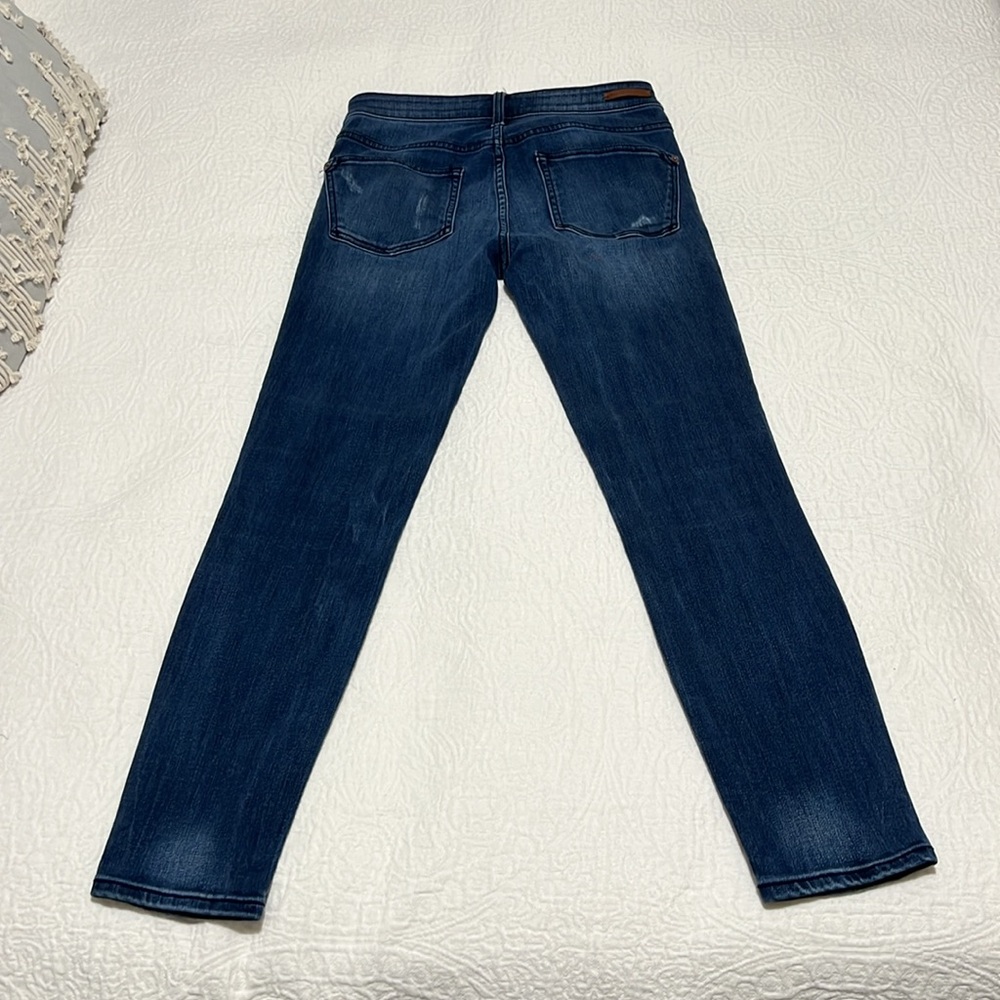 Pilcro and the Letterpress High-Rise Dark Blue Skinny Jeans - Picture 4 of 5